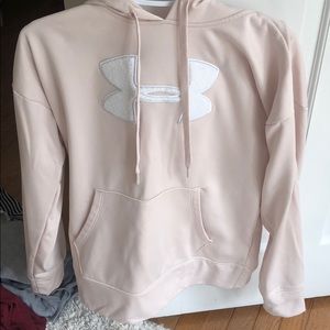 Light pink under armor hoodie